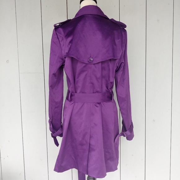 Joan Rivers Jackets & Coats | Joan Rivers Purple Double Breasted Trenchcoat | Poshmark